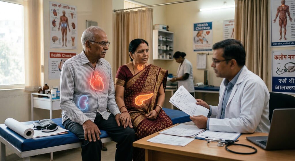 Diabetologist in Lucknow treating diabetes hypertension kidney disease thyroid disorders arthritis and asthma at Aashiana Clinic Dr Dileep Verma