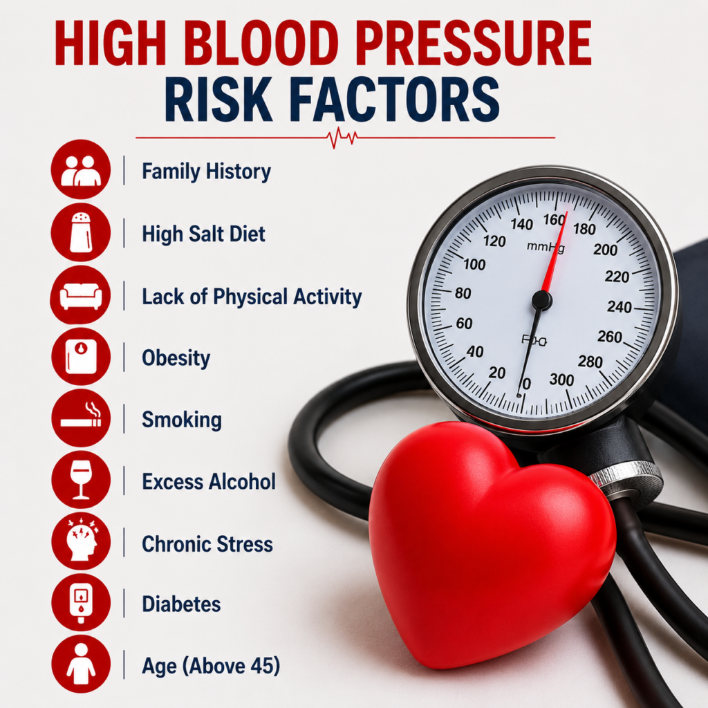 risk factors for hypertension and heart disease