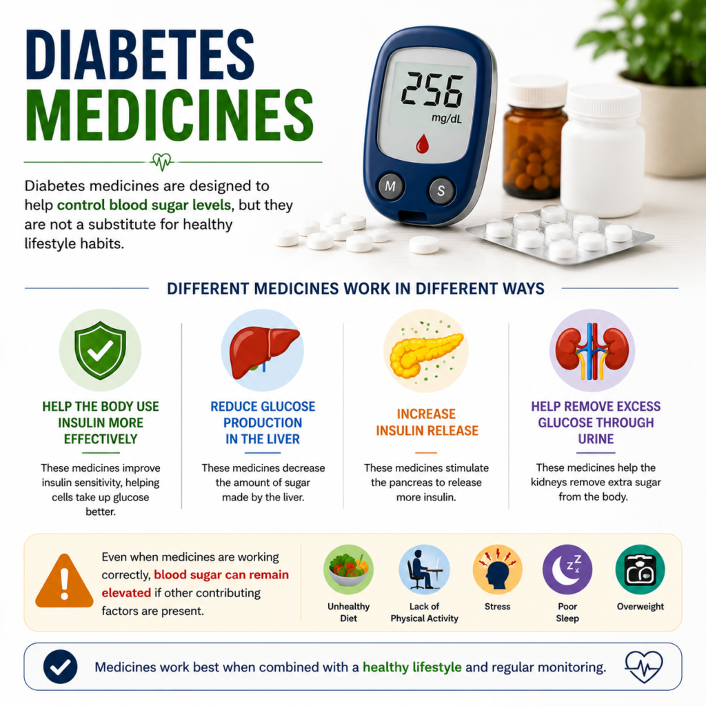diabetes medicines and blood sugar control