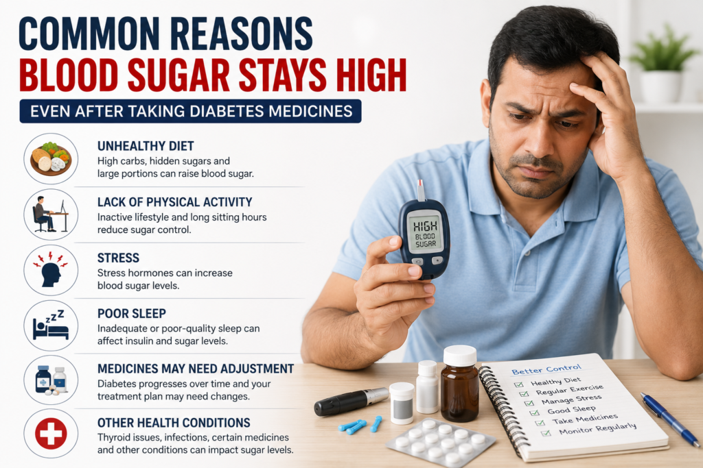 diabetes doctor in Lucknow explaining blood sugar management
