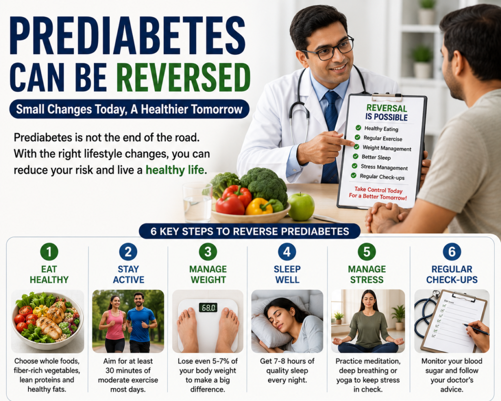doctor explaining prediabetes warning signs