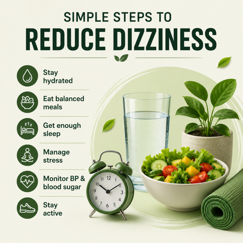 simple steps to reduce dizziness